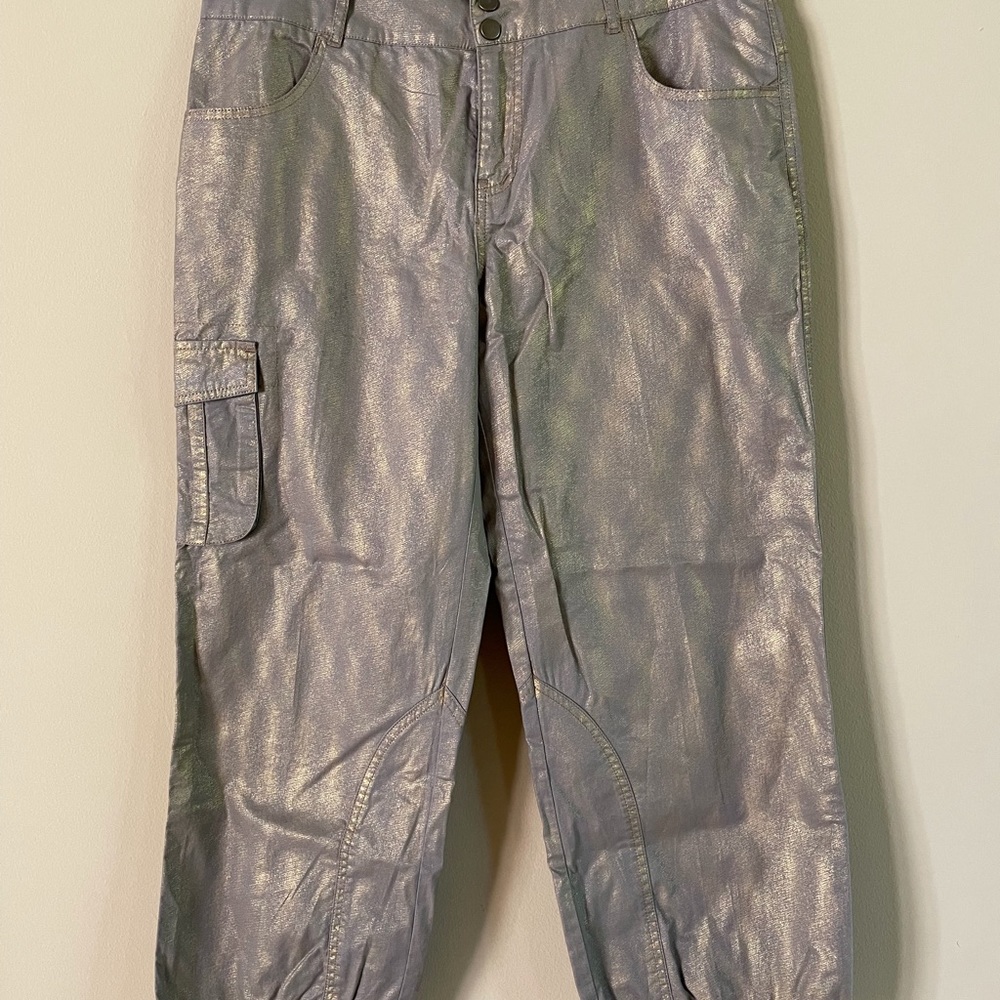 V Cristina Dusty Gold Cargo Capris